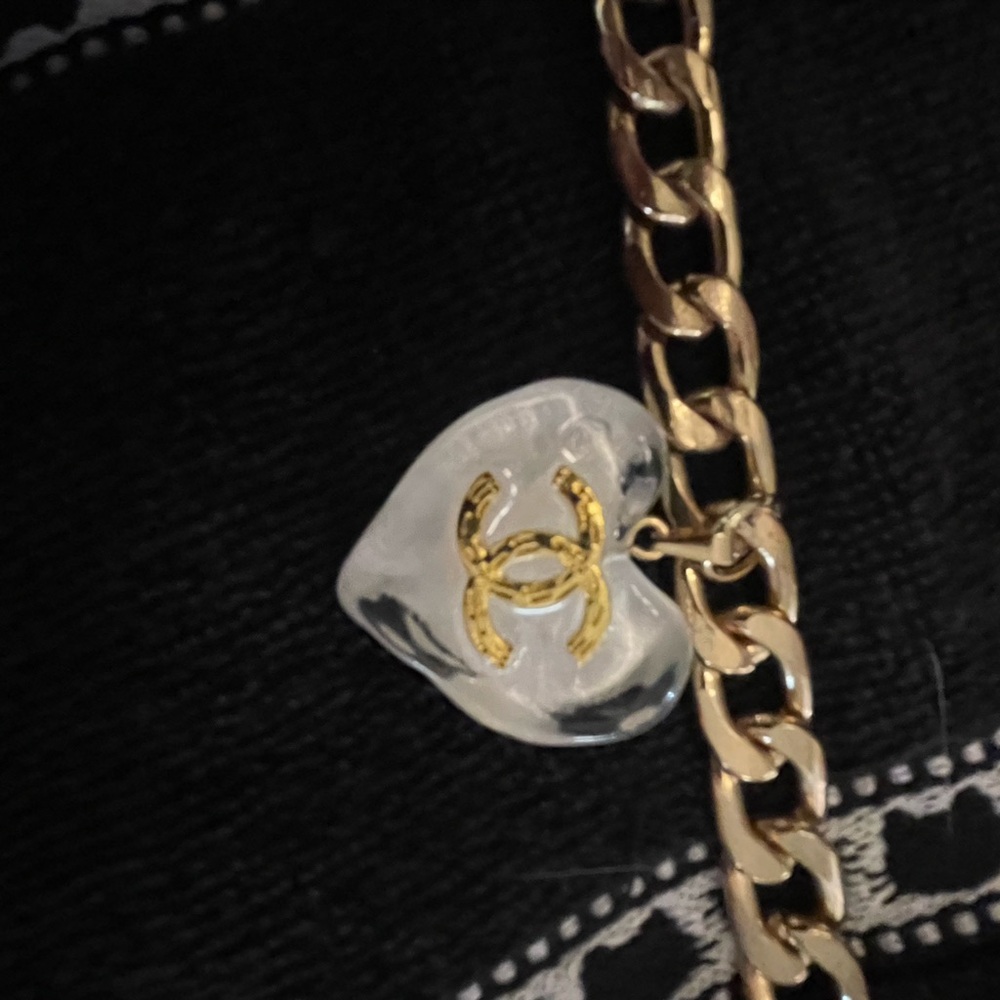 CHANEL Up Cycled Charms Gold Rope Chain Necklace